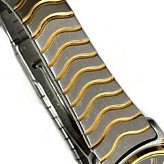 Ebel Classic Wave 1057901 18K Gold / Stainless Steel 22mm Gray Dial #WPW186