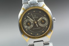 【NEAR MINT】 Omega Seamaster Polaris 396.1122 Cal 1444 QZ Day Date Men’s Watch