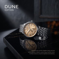 Seagull Natural Series Automatic Mechanical Watch 6180 Polaris Wave Dial 40mm