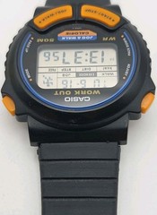 Vtg Casio JC-10 40mm Case Work Out Jog Walk Calorie Digital Watch New Batteries