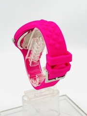 Versus by Versace SOQ030015 Pink Dial and Pink Rubber Silicone Strap Watch, SOQ