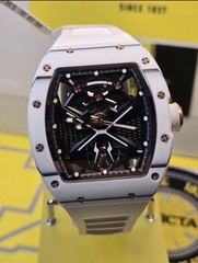 Invicta S1 Rally Automatic Men’s Watch White w/ Skeleton Dial NEW!