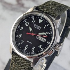 Citizen Eco-Drive BM8180-03E Solar Watch Black Dial Used