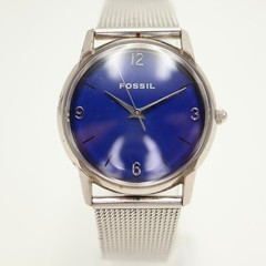 Vintage Fossil Mood Watch Unisex 31mm Watch Stainless Mesh JR-7704 w New Battery