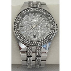Bulova Phantom Men’s Stainless Steel Crystal Quartz Watch 96B235