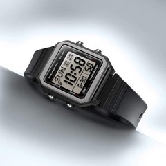 CASIO W-221H-1AJF Digital Watch Black Resin Alarm Chronograph Water Resist Timer