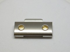 Cartier link for Santos Galbee steel/gold bracelet, New, V3 16.0 mm Wide