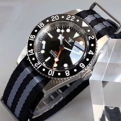 38mm Tandorio Black White Japan NH34A GMT Automatic Mens Watch Ceramic bezel