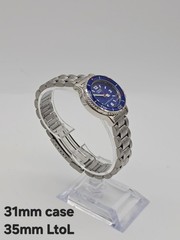 Lorus Sports V821-1070 Diver Style Blue Dial Quartz Watch 100m Wr New Battery