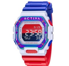 Activa X Invicta Men’s Digital Edge Watch 44mm Red, White & Blue
