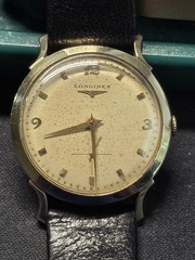 Longines Longines-Wittnauer 14K Yellow Gold Manual Wind 1946 33mm Cream Dial