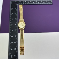 Mens Army Gold Tone Watch Department of the Army United States Needs Battery