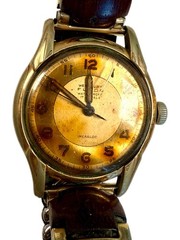 Vintage Westbury Fludo Incabloc 17 Jewels Swiss Wristwatch Gold Tone Runs