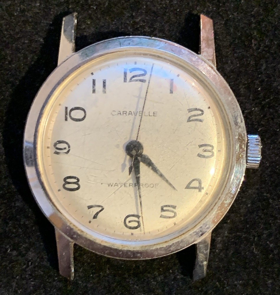 Vintage Caravelle Waterproof Men’s Wristwatch Running