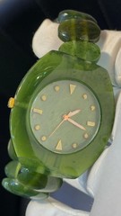 Natural Serpentine Jade Gemstone Watch for Men Women | Handmade Luxury Gift