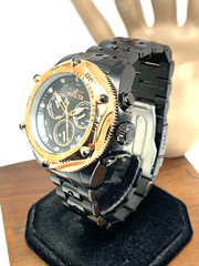 Invicta Men’s Watch 31613 Pro Diver Quartz Black Steel Rose Gold Bezel 51mm
