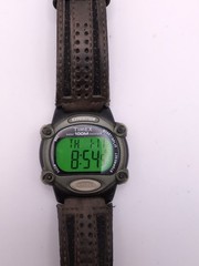 Timex Expedition 866 Digital Watch Men Green Black Case Indiglo New Battery