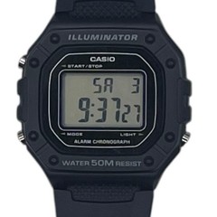 Casio W-218H-1A Digital Illuminator Watch Used