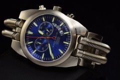 ANDROID Hydraumatic AD430 41mm Chronograph Blue Dial WR 50M Quartz Men’s WATCH
