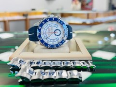 Rolex Yacht-Master II 116680 Steel & Blue Rubber B Band Mercedes Hands BOX/PAPER