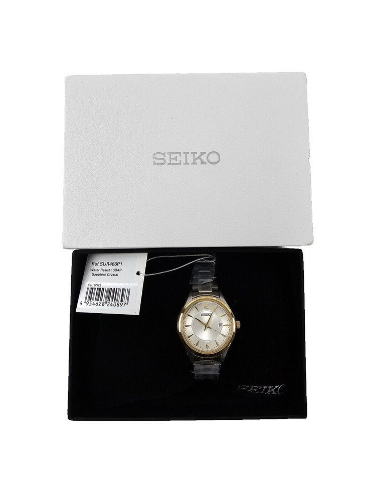 Seiko Core Quartz White Dial Ladies Womens Watch SUR466P1