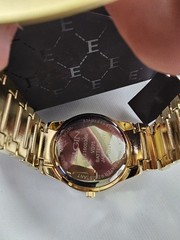 Elgin Men’s Gold-Tone 295 Crystals Black Dial Watch – FG160030G