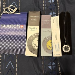 AP X SWATCH ROYAL POP | OCHO NEGRO| BRAND NEW SEALED | BAG, BOX AND CARD✅