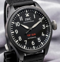 IWC Big Pilot’s Watch 43 Top Gun $12K MSRP Ceramic WARRANTY Black Dial IW329801