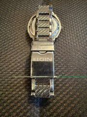 Elgin Skeleton Open-Heart FG2014S 032 pre-owned carbon fiber