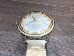 Vintage 1960’s Bulova Watch M0 Gold Tone July 1969 Calendar Band Repair Parts