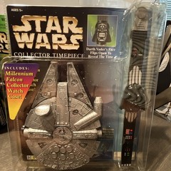 Star Wars Darth Vader Digital Flip-Open Watch w/ Millennium Falcon Case