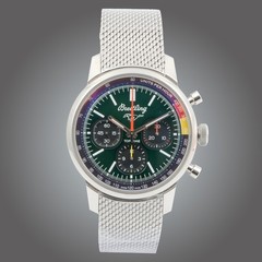 Breitling B01 Top Time Ford Mustang Green Bracelet Box Chrono AB01762A1L1A1