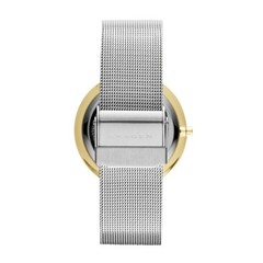 Skagen Watch Ladies Quartz Date Leonora SKW2002 Mineral Crystal Mesh Band