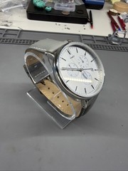Timex Men’s Fairfield Chronograph Quartz Watch TW2T67500 Grey Dial Leather Strap