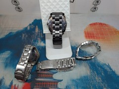 Variety Of 4 Fossil Brand Watches All Work, Some Need Batteries. Stainless Steel