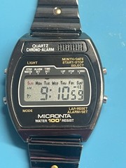 Micronta Chrono-Alarm Digital Watch 100m Water Resist Radio Shack