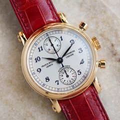 Franck Muller 7000 CC 36 Chronograph Automatic Watch 36mm Vintage Rare 18k Gold