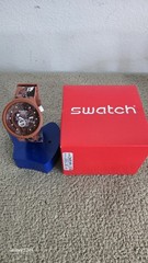 NEW Swatch BB Big Bold CamoFlower Cotton SB05C100 47mm Bioceramic Watch