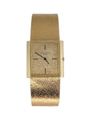 Patek Philippe Vintage 18K Yellow Gold Bracelet Watch 3491 Box Service Papers
