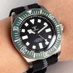 Tandorio 42mm Titanium 20ATM Sapphire Japan NH35 PT5000 Automatic Men Watch Lume