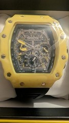 Invicta Racing Valxor Chronograph Watch Black Yellow