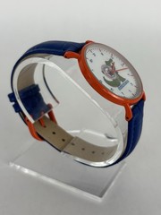 University Of Florida 38mm Orange Quartz Watch w/Blue Leather Band & New Battery