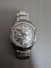Casio Edifice EQW-M600 Solar Powered Watch Black Dial Resin Tough Rubber READ