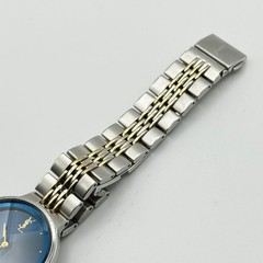 Saint Laurent Watch Quartz Round Y-Cut Blue Dial New Battery