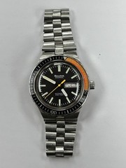 Bulova Snorkel Day-Date Automatic Watch 666 Feet Vintage Rare Devil Diver 7202-4