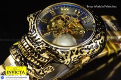 Invicta Women’s Artist Skeleton Black Dial 42mm White Silicone Band Watch