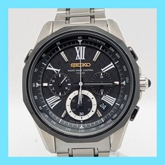 SEIKO Brightz 8B82-0AD0 Solar Radio Chronograph 41.7mm