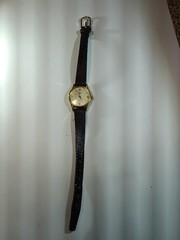 Classic Timex Quartz Analog Watch with a Gold-Tone Round Case
