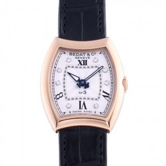 Bedat & Co. No.3 B305.400.109 Pink Gold 25.0mm Silver Dial Quartz #YKW895