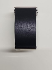 Nike Oregon Series Mens Stainless Black Leather Steel Digital Chrono Watch